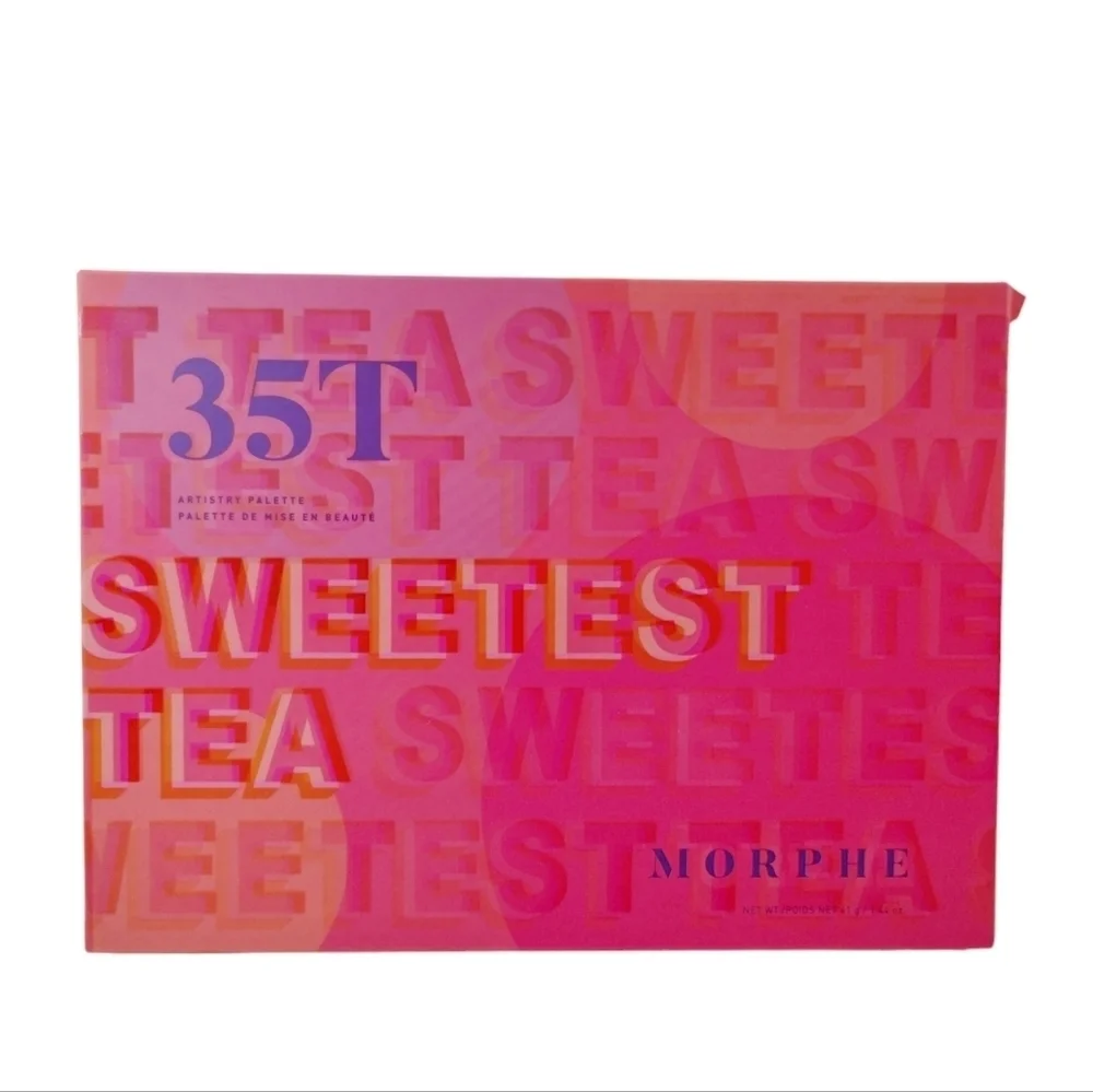 Morphe Cosmetics 35T Sweetest Tea Artistry Eyeshadow Palette W FREE Tarte Lashes